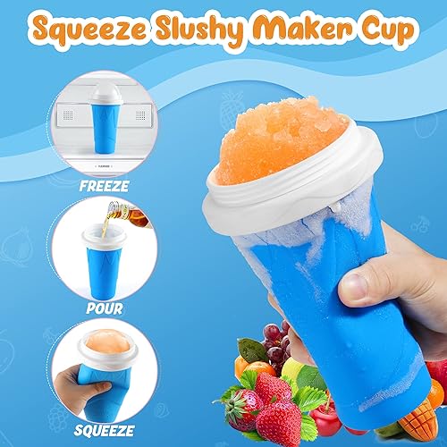 Miniatura 5 de Taza de Fabricante de Slushie, Tazas de Slushie, Fabricante de Helados, Tazas de Licuados Congelados Rápidos Mágicos, Taza de Enfriamiento, Regalos