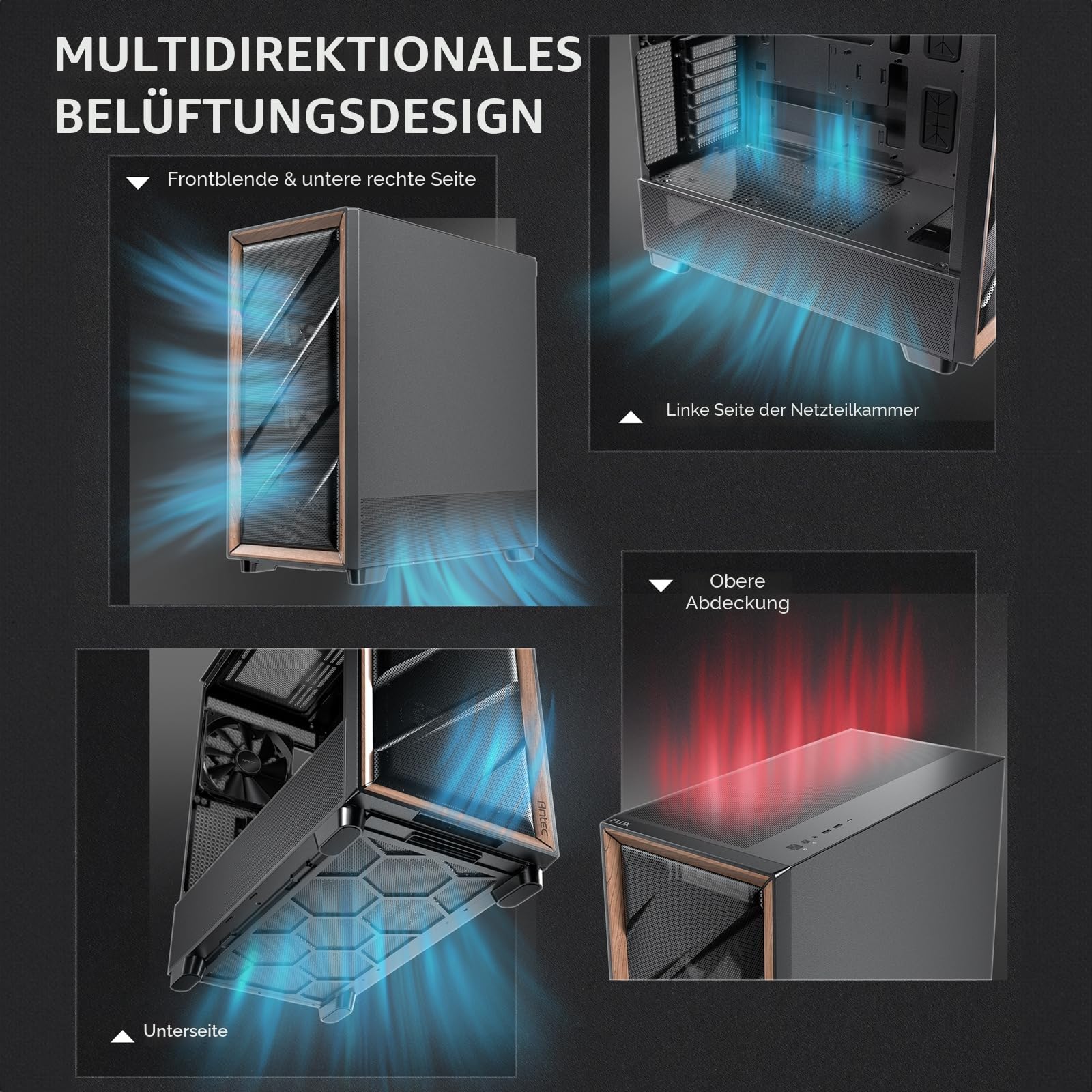 Antec GEH Flux SE Midi Tower schwarz Retail
