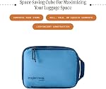Eagle Creek Pack-It Isolate Compression Cube - Lightweight Compression Cube for Optimizing Luggage Space - Easy-Grab Zipper - Convenient Top Handle - Recycled Materials - Small - Blue Dawn