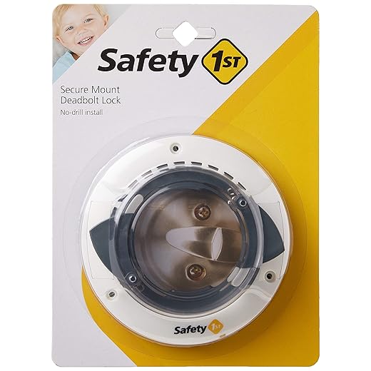 Safety 1st Secure Mount Deadbolt Lock,White