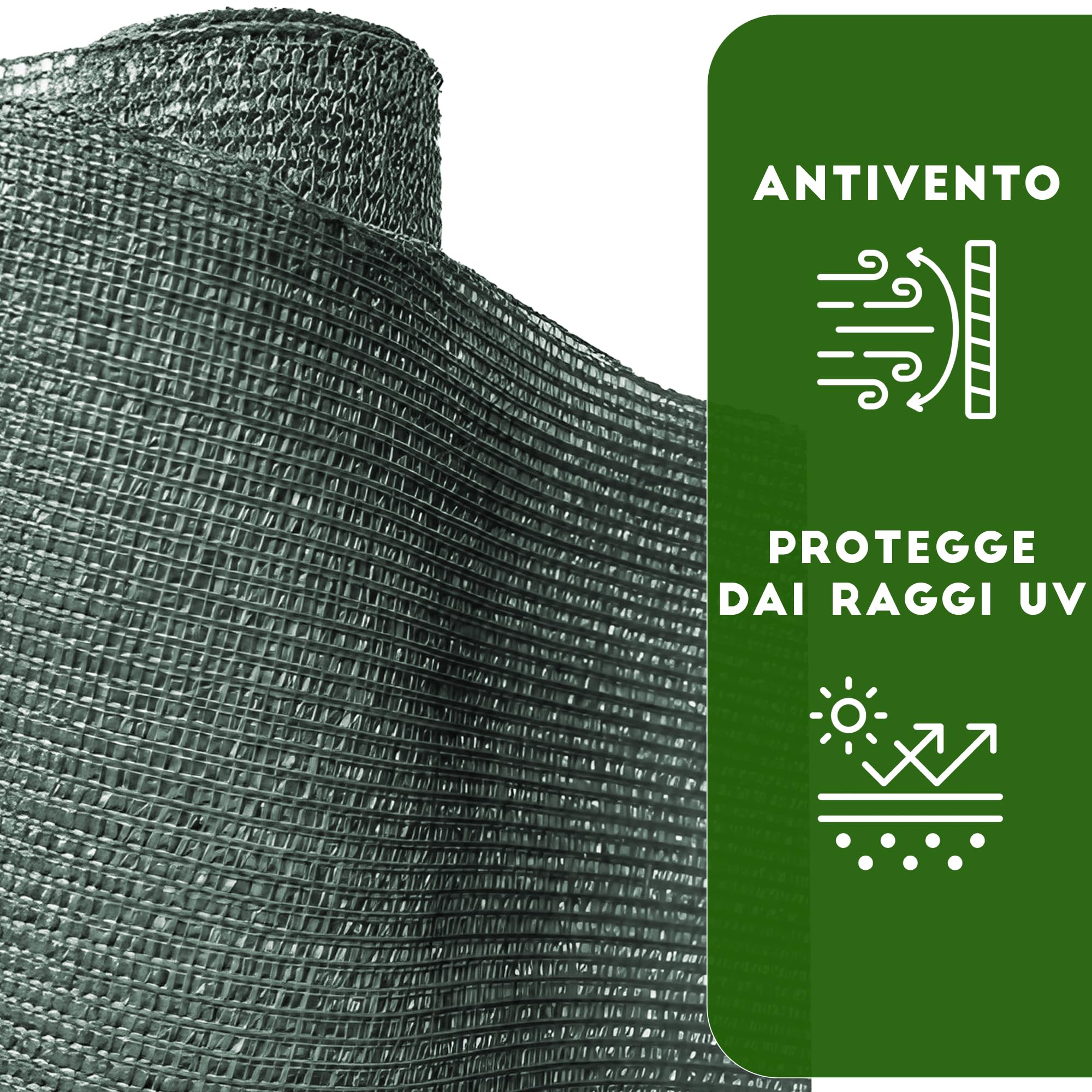 Rete Ombreggiante 5x13 Metri, Telo Anti-UV 90-95% Per Giardino, Recinzioni E Privacy - HDPE Con Occhielli In Alluminio, Frangisole Per Terrazzo, Piscina E Serre