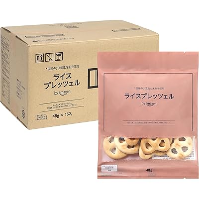 by Amazon ライスプレッツェル プレーン 48g x 15袋