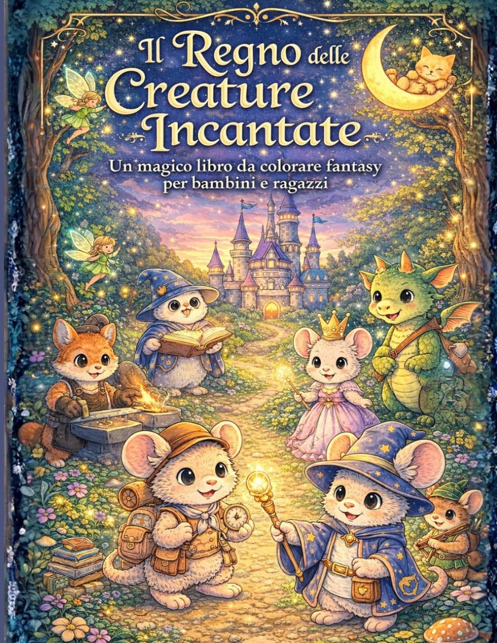 Il regno delle creature incantate: un magico libro da colorare per bambini e ragazzi