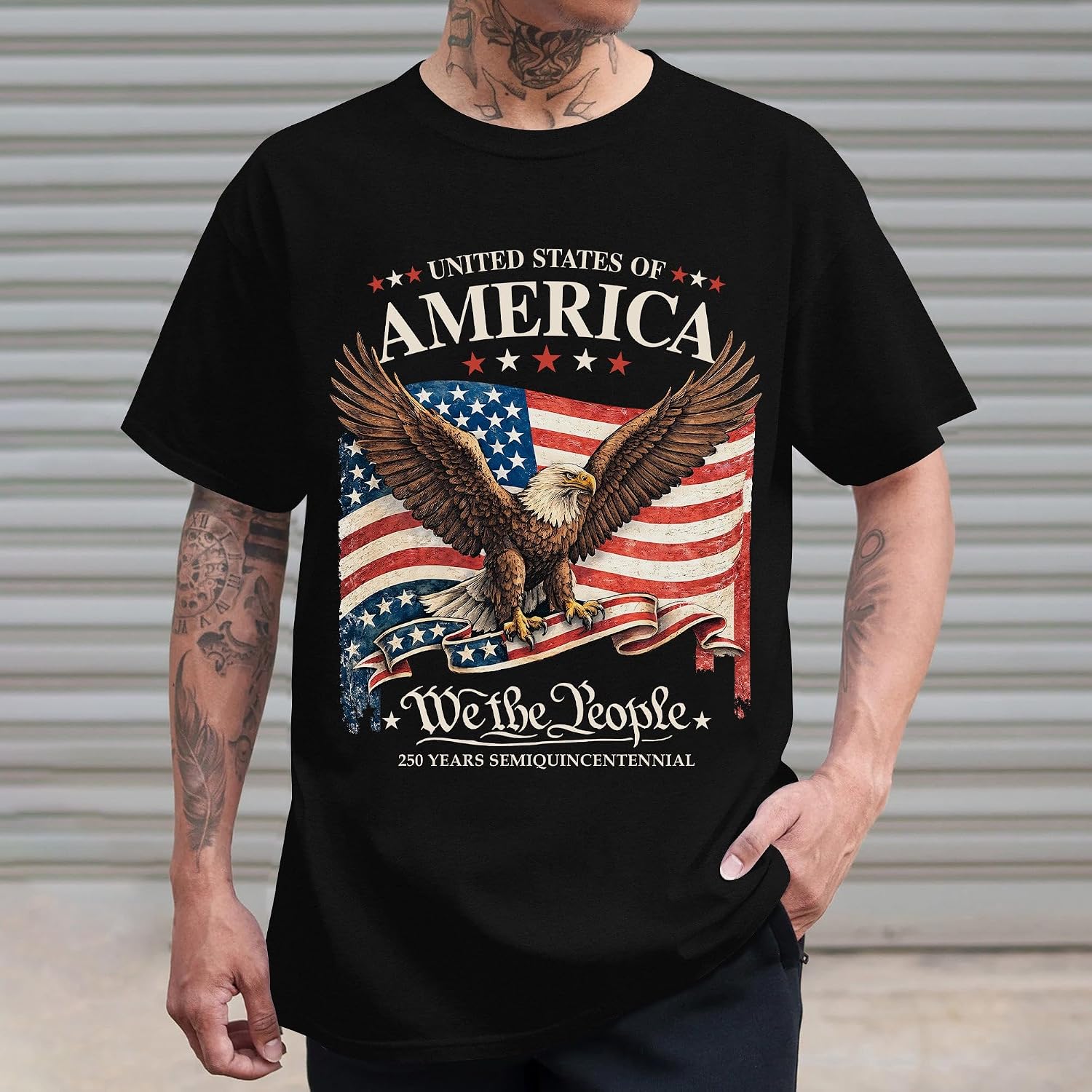 250th Anniversary American Flag Shirt - 250 Years American Independence Tshirt - 4th of July Shirts