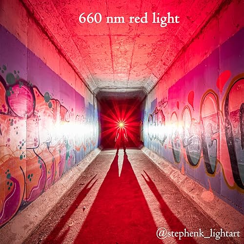 Miniatura 3 de 77outdoor Faro frontal rojo recargable LED, D25LR potente y ligero con 90 luces blancas brillantes de alto CRI y luz roja profunda de 660 nm, carga