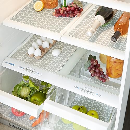 Miniatura 6 de DII Colección de revestimientos para neveras no adhesivos, cortados para ajustar, 12 x 24, espiga gris frío, 6 piezas