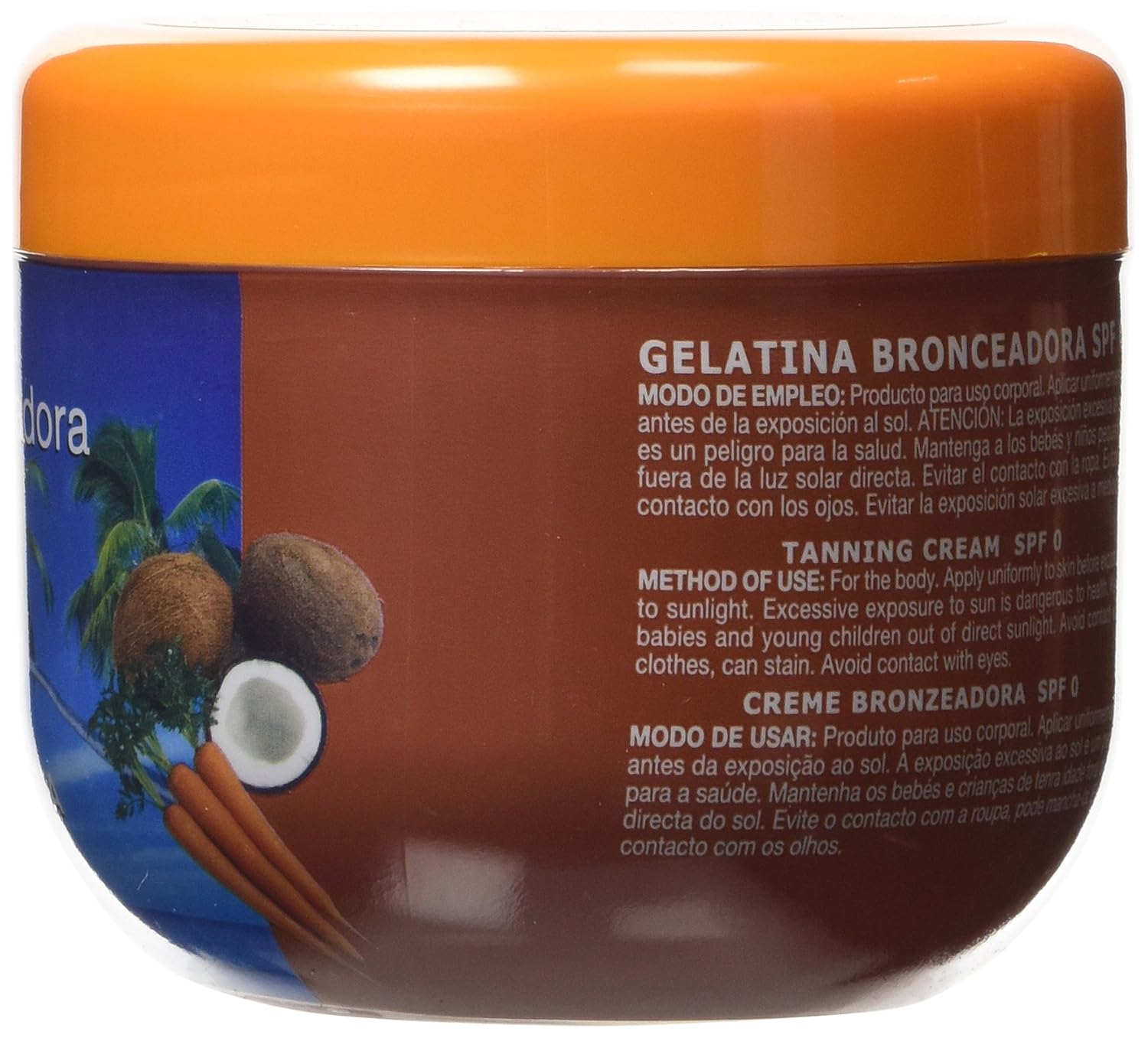 Babaria Coconut and Carrot Tanning Cream SPF 0 200ml