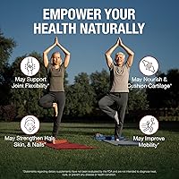Vista 4 de Pure By Nature Soporte articular, glucosamina con condroitina cúrcuma MSM Boswellia Suplemento, 180 cápsulas