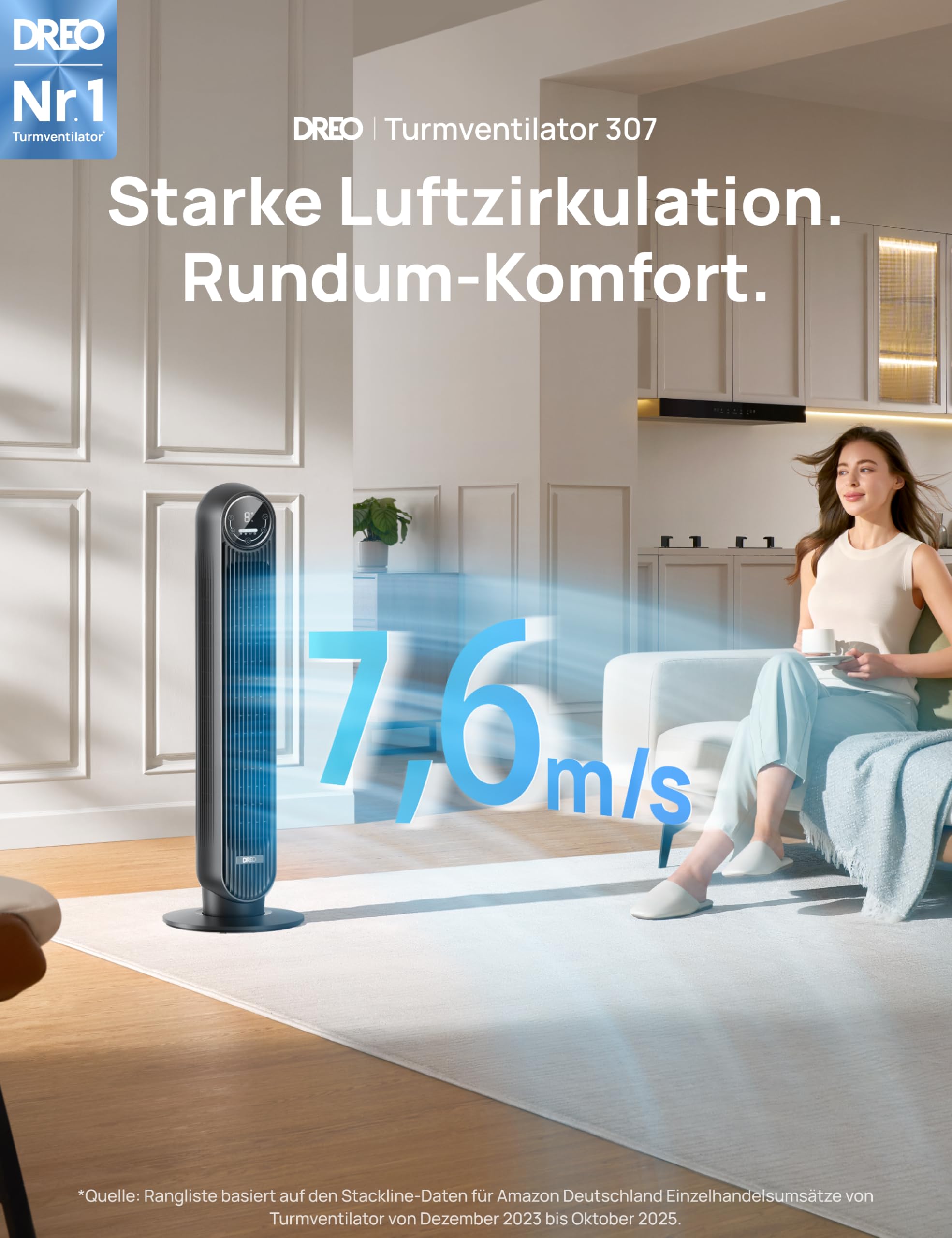 Dreo Leiser Turmventilator – Bild 3