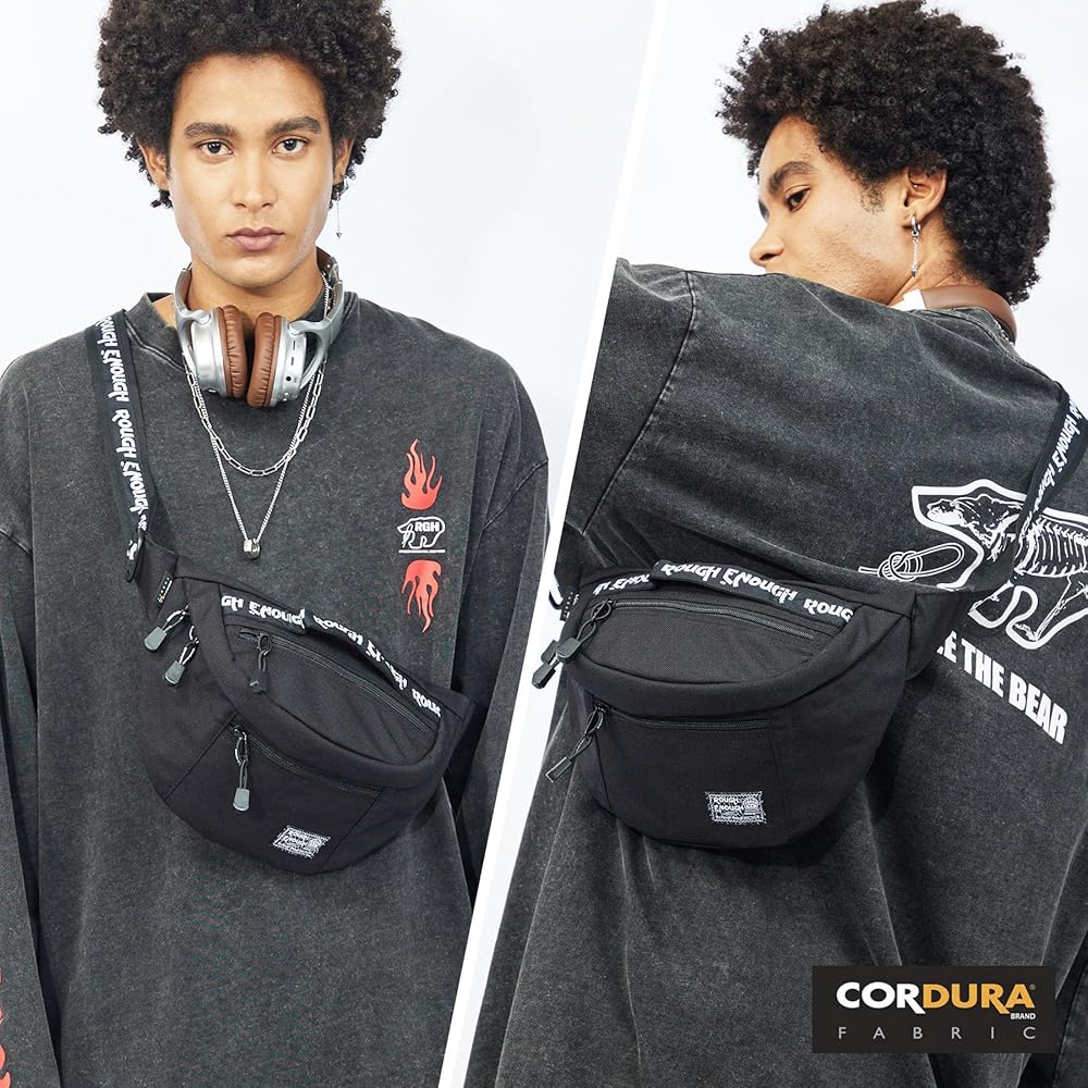 Rough Enough Big Large Tactical Waist Bag Pack for Men Women