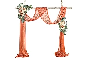 Exquisite Wedding Arch Flowers with Drape Kit