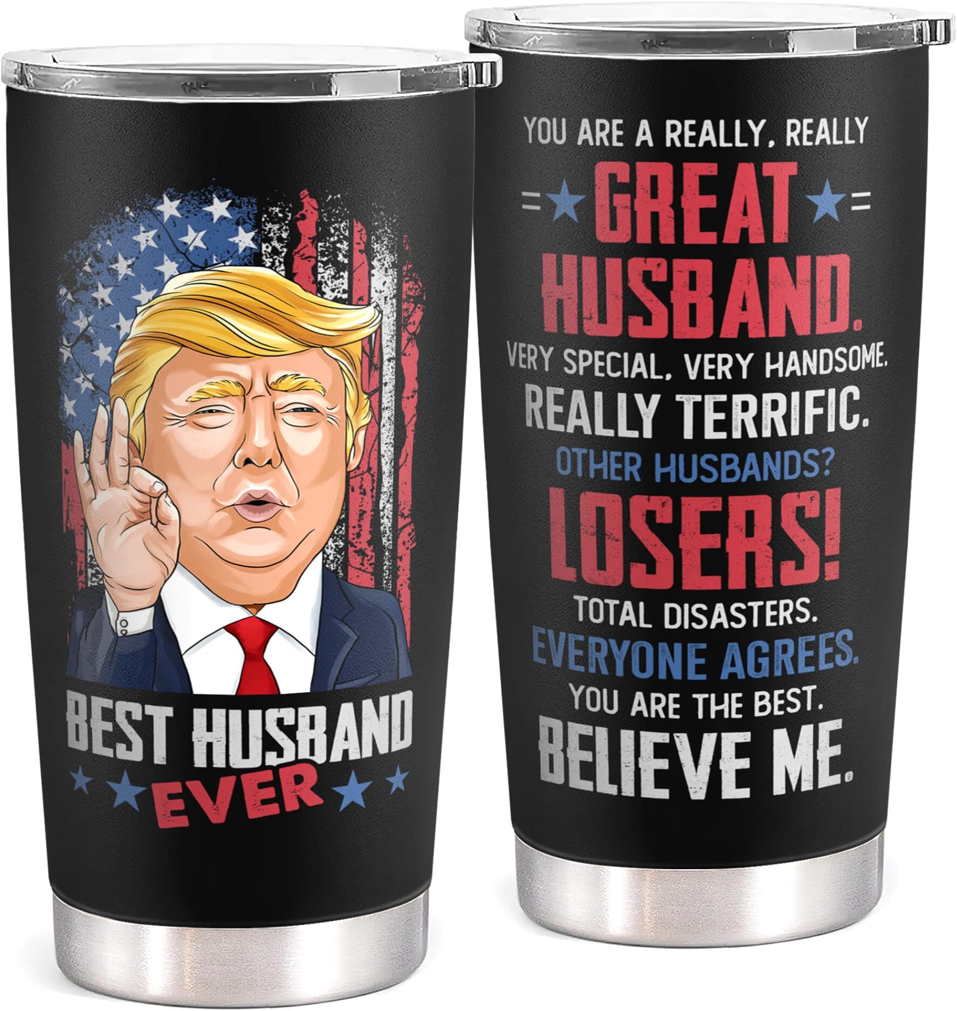 Mocosweeties Gifts for Husband from Wife - Fathers Day Gift for Husband - Wedding Anniversary, Birthday, Christmas Gifts for Him - Romantic Love Gift Ideas for Him from Wife - 20 Oz 2-sided Tumbler