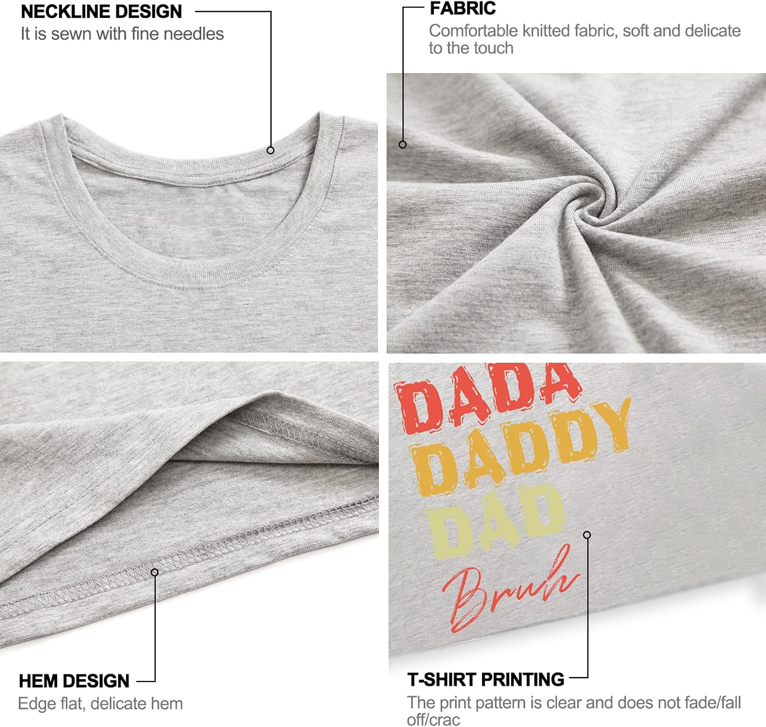 Gifts for Dad, Christmas Custom Dad Gifts from Daughter Son, Personalized Shirts/Hoodie with Photos - Image 4