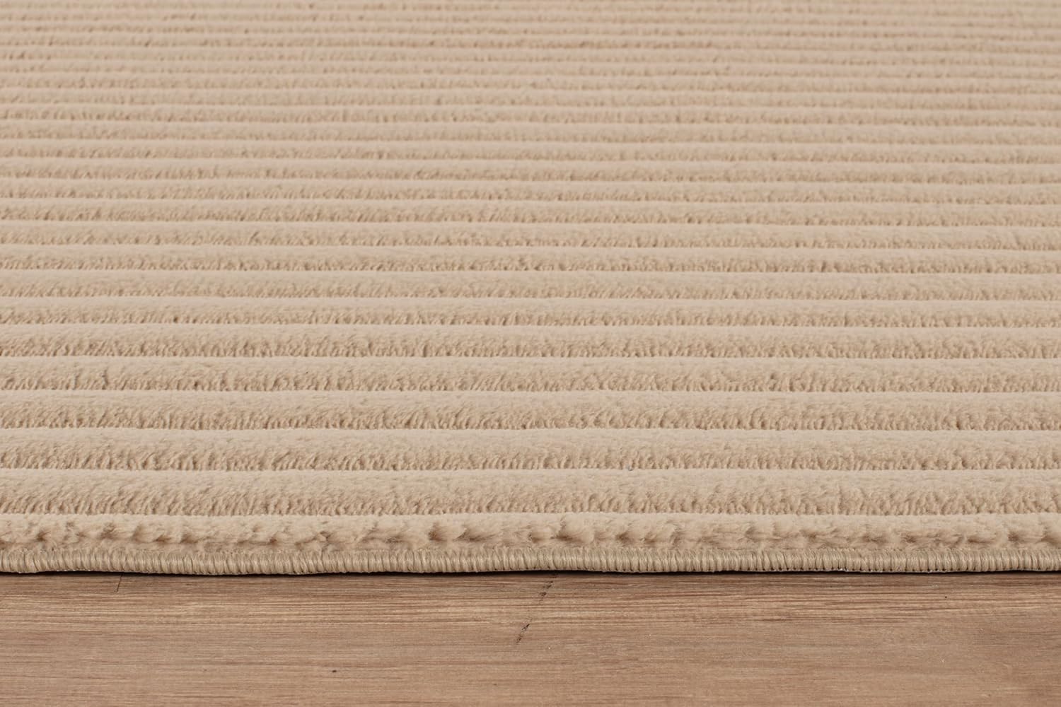 Beverly Rug Fluffy Area Rug 5 x 7 Modern Durable Ultra Soft Plush Ribbed Indoor Rugs for Living Dining Room Office Non Slip Stain Resistant Non Shedding Casual Easy Shag Indoor Carpet Beige 5x7