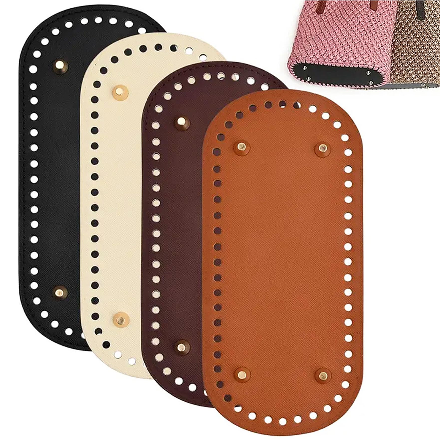 Base de bolsa para ganchillo ideal para crear tus propias bandoleras y cestas tejidas a mano