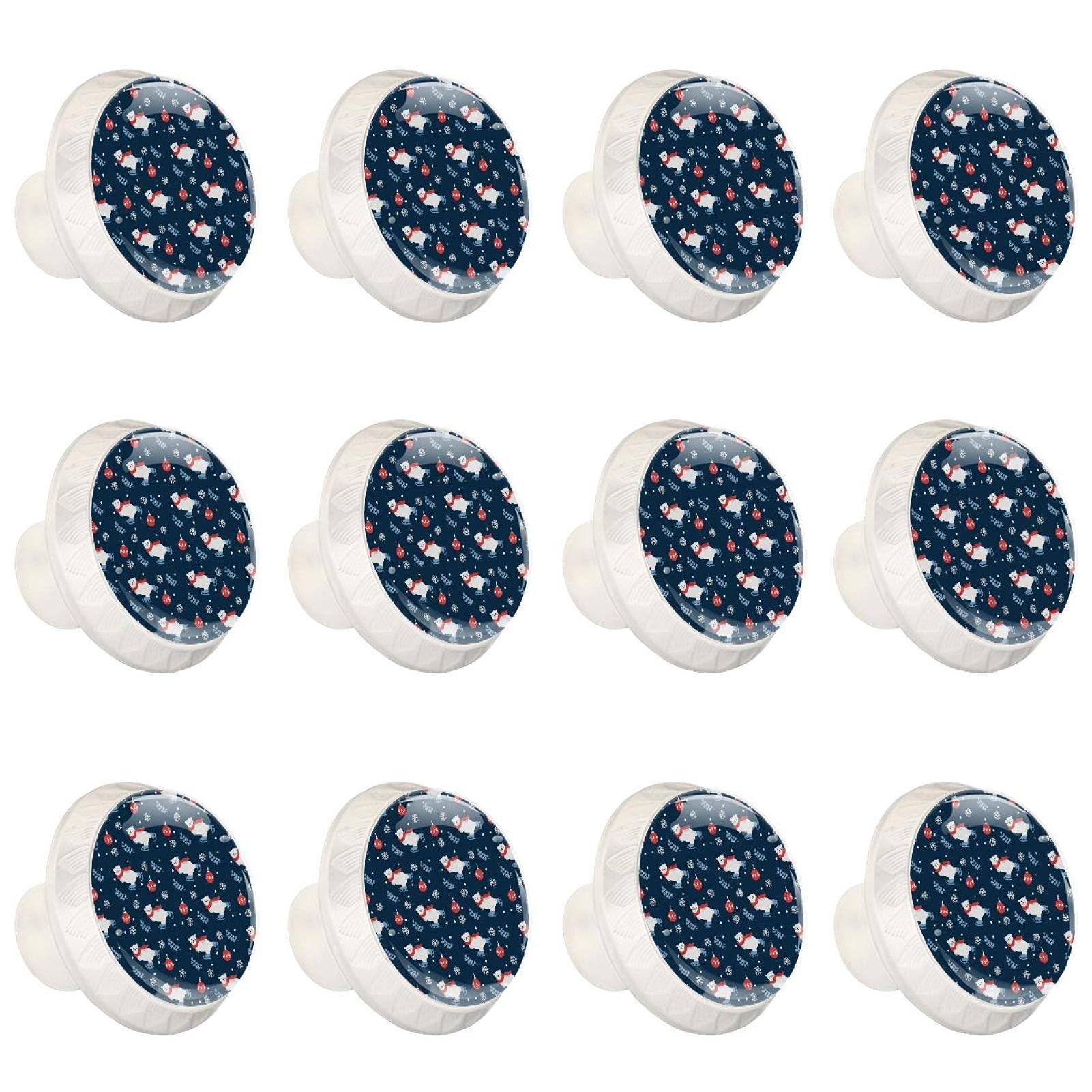 Boutons de cuisine ronds Ours Polaire pour remplacer les poignées cassées de commode