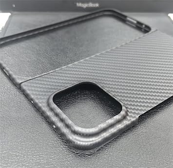 Google Pixel 11 Pro フォールド用ウルトラスリムケース、本物のアラミド繊維製、ソフトタッチ、タフで耐久性のあるカーボンバンパーpixel11 pro fold用ブラック