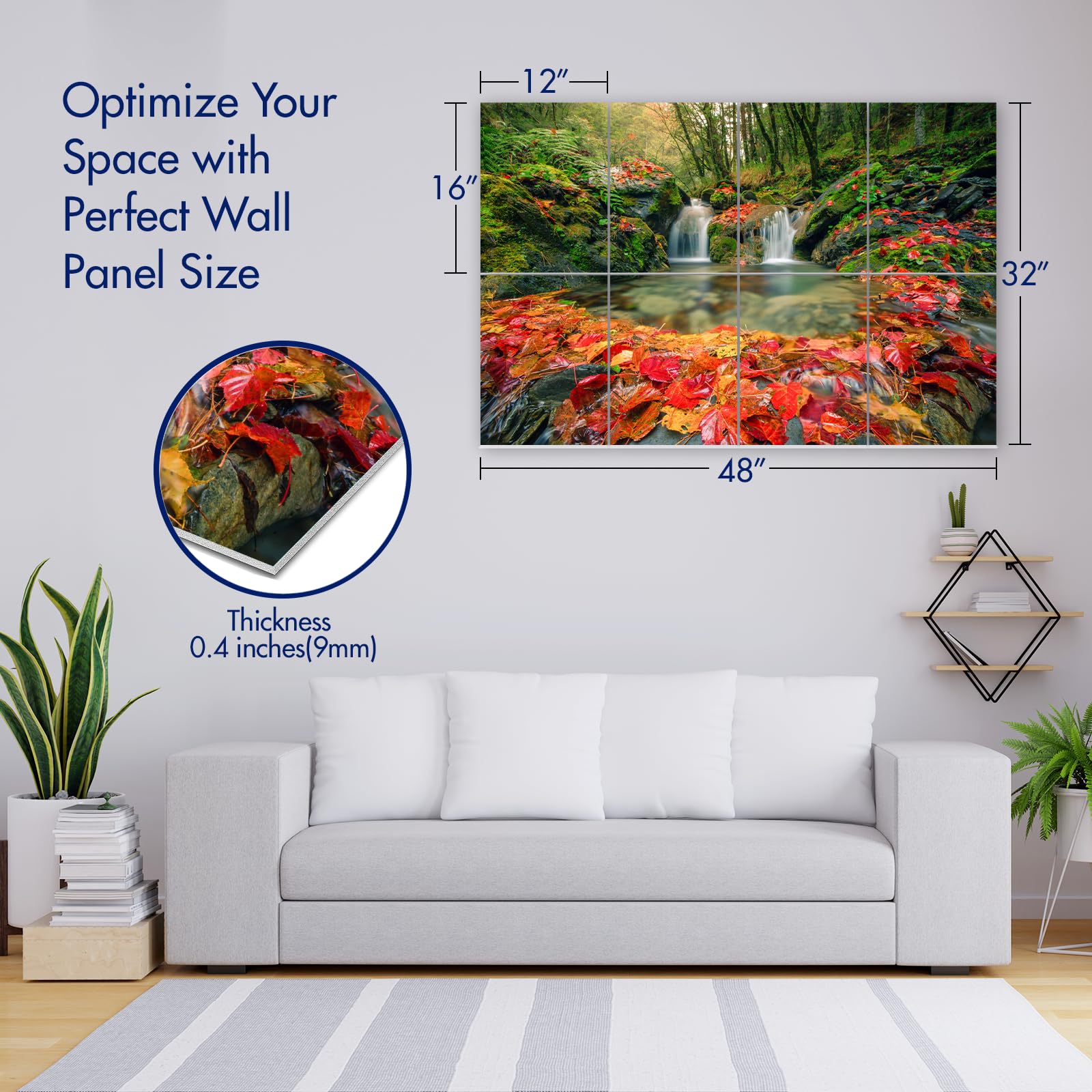 PINWELIFE® Wall Art Acoustic Panels, Sound Proof Absorbing Panels for Home/Office, Decorative Absorbing Dampening - Image 2