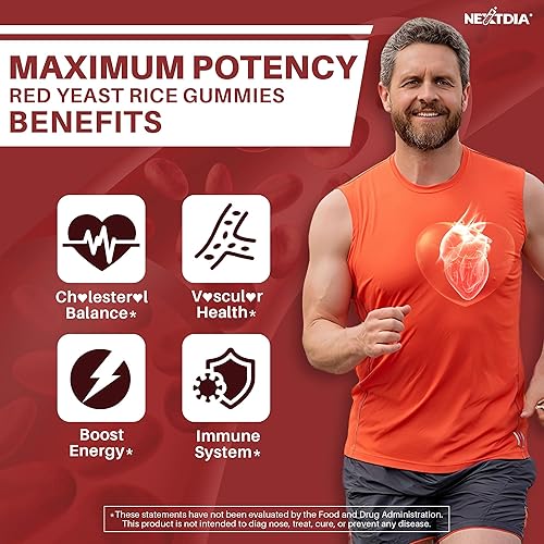 Miniatura 3 de Paquete de 2 suplementos NAD+ para mujeres y hombres + 1 paquete de gomitas de arroz de levadura roja de 2400 mg