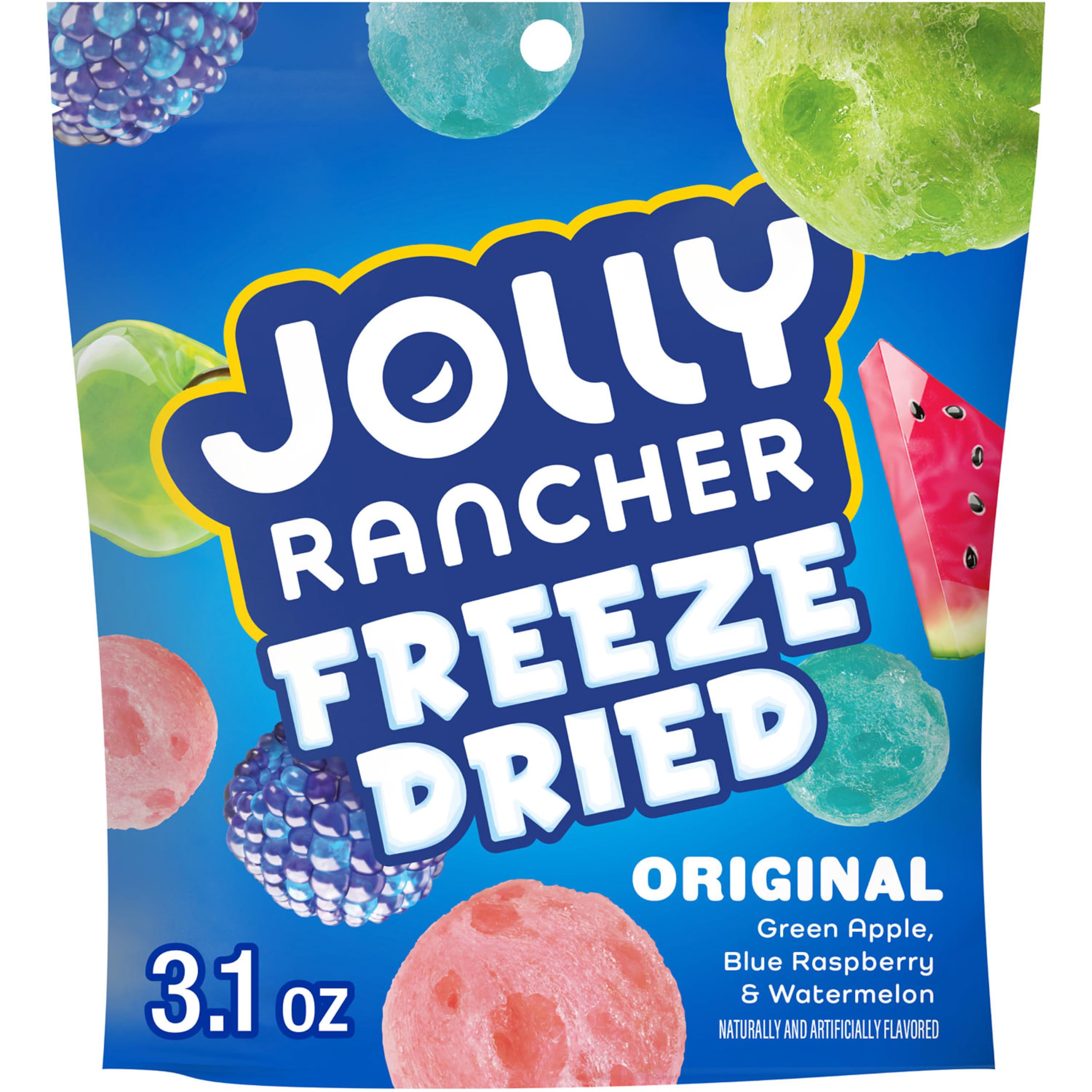 JOLLY RANCHER Freeze Dried Original Fruit Flavored Candy Bag, 3.1 oz