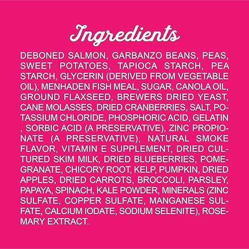 Miniatura 7 de Triumph Free Spirit - Receta de salmón y verduras sin cereales, golosinas suaves para perros  24 onzas