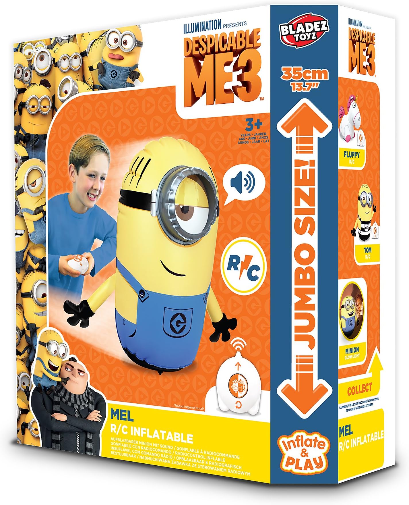 Bladez Toyz BTDM301-M Inflatable Jumbo Mel Remote Control Toy