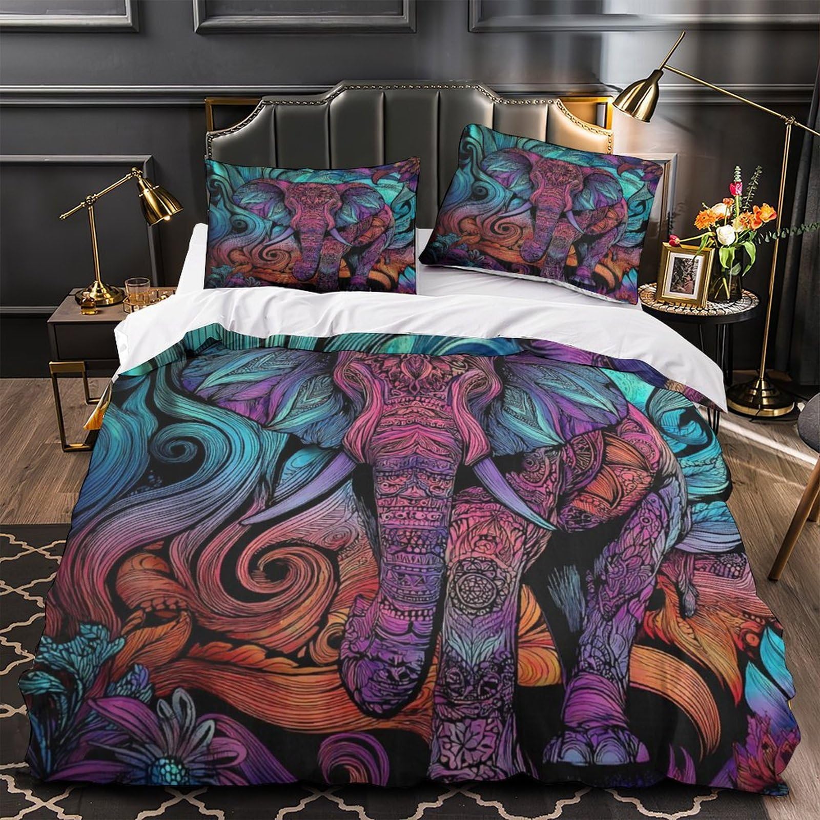 Housse de couette guitare électrique lit double microfibre 3D