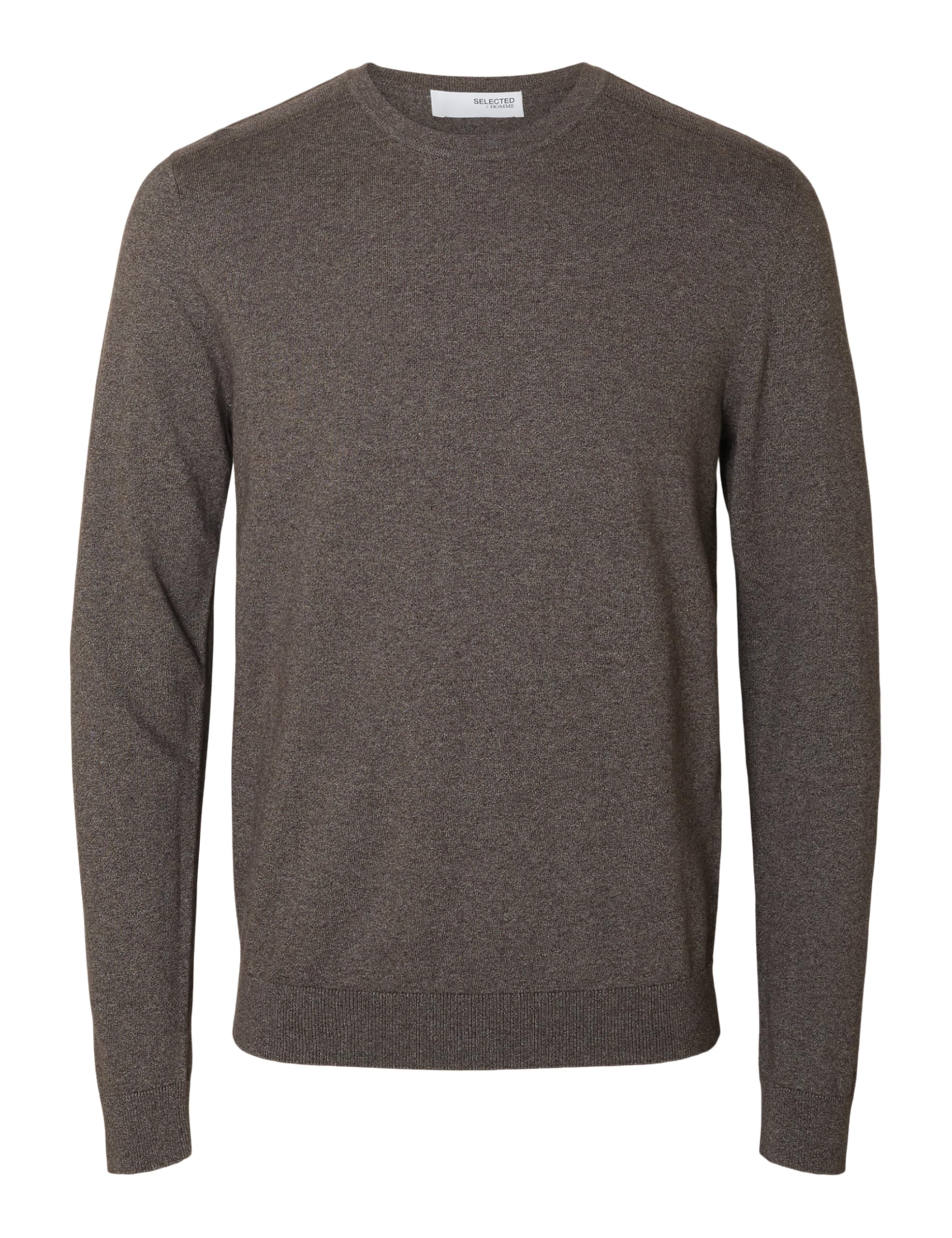 SELECTED HOMME Male Long Sleeve Knitted Jumper, Morel., L