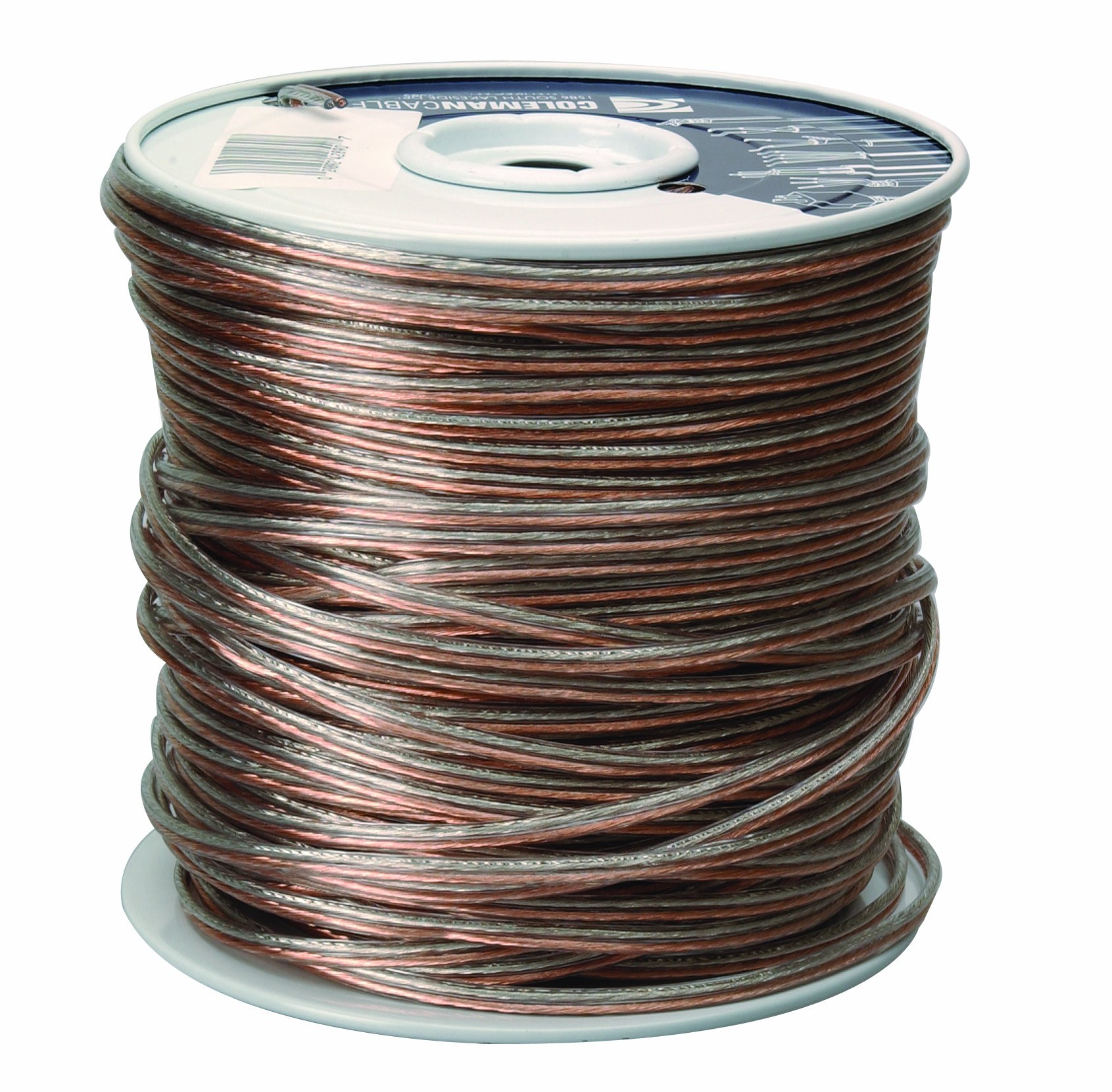 Coleman Cable 94605-66-18 Bulk Speaker Wire, 16-Gauge 2-Conductor AWG 500-Feet Spool