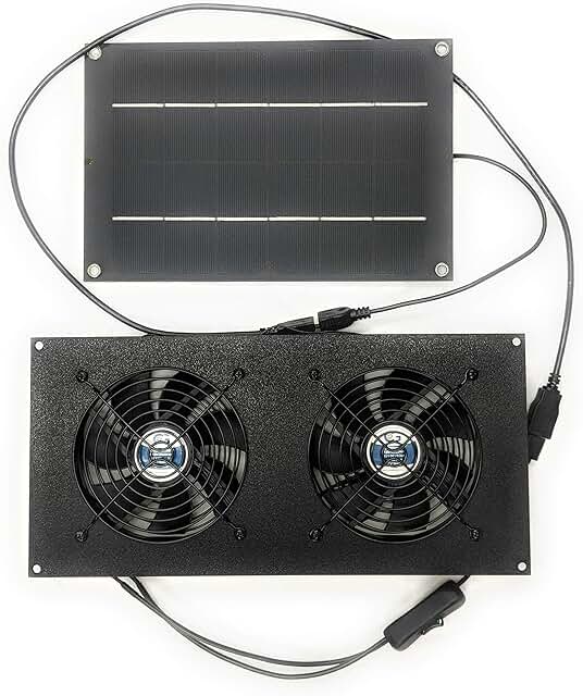solar powered greenhouse fan