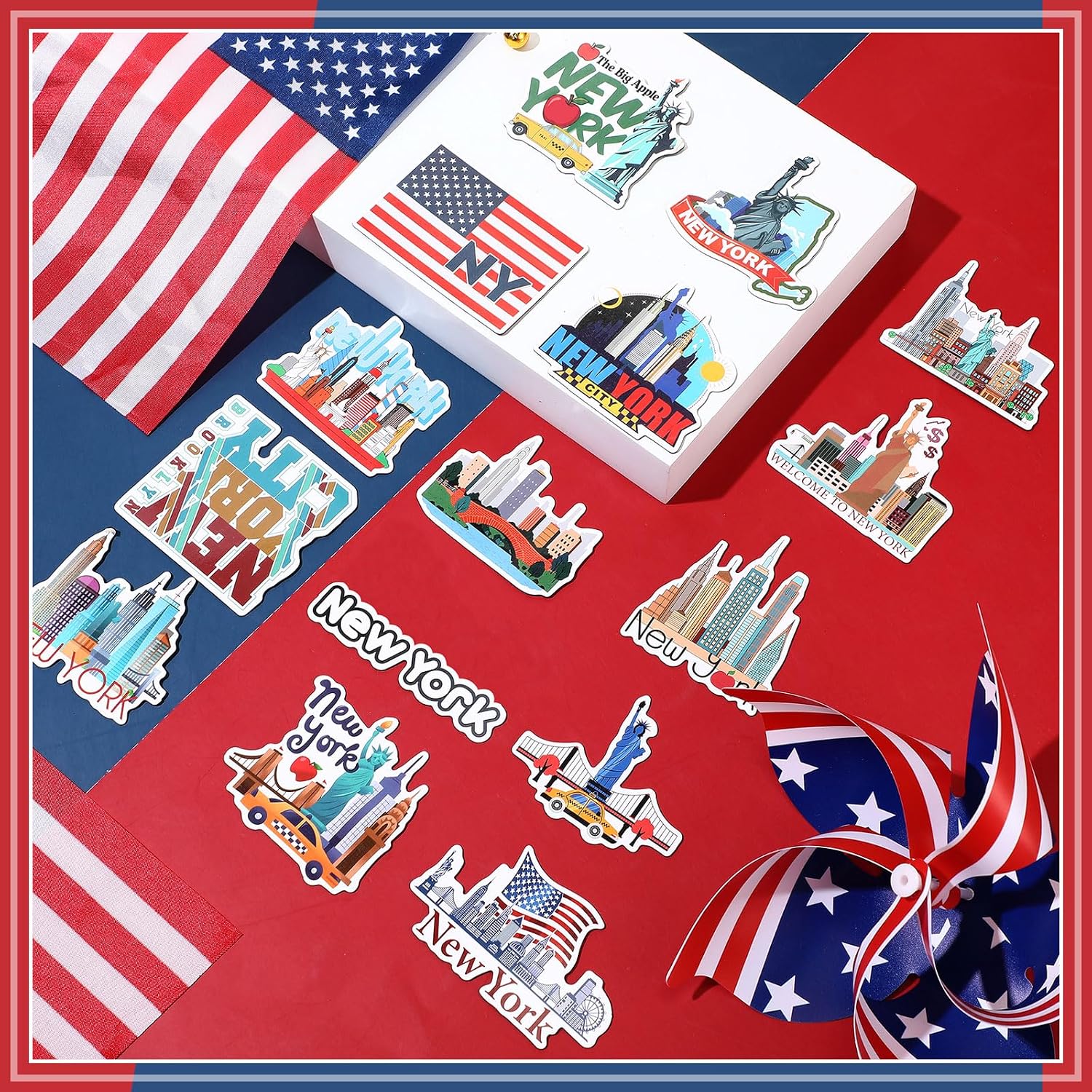 Konohan 30 Pcs New York Souvenir Magnets for Refrigerator