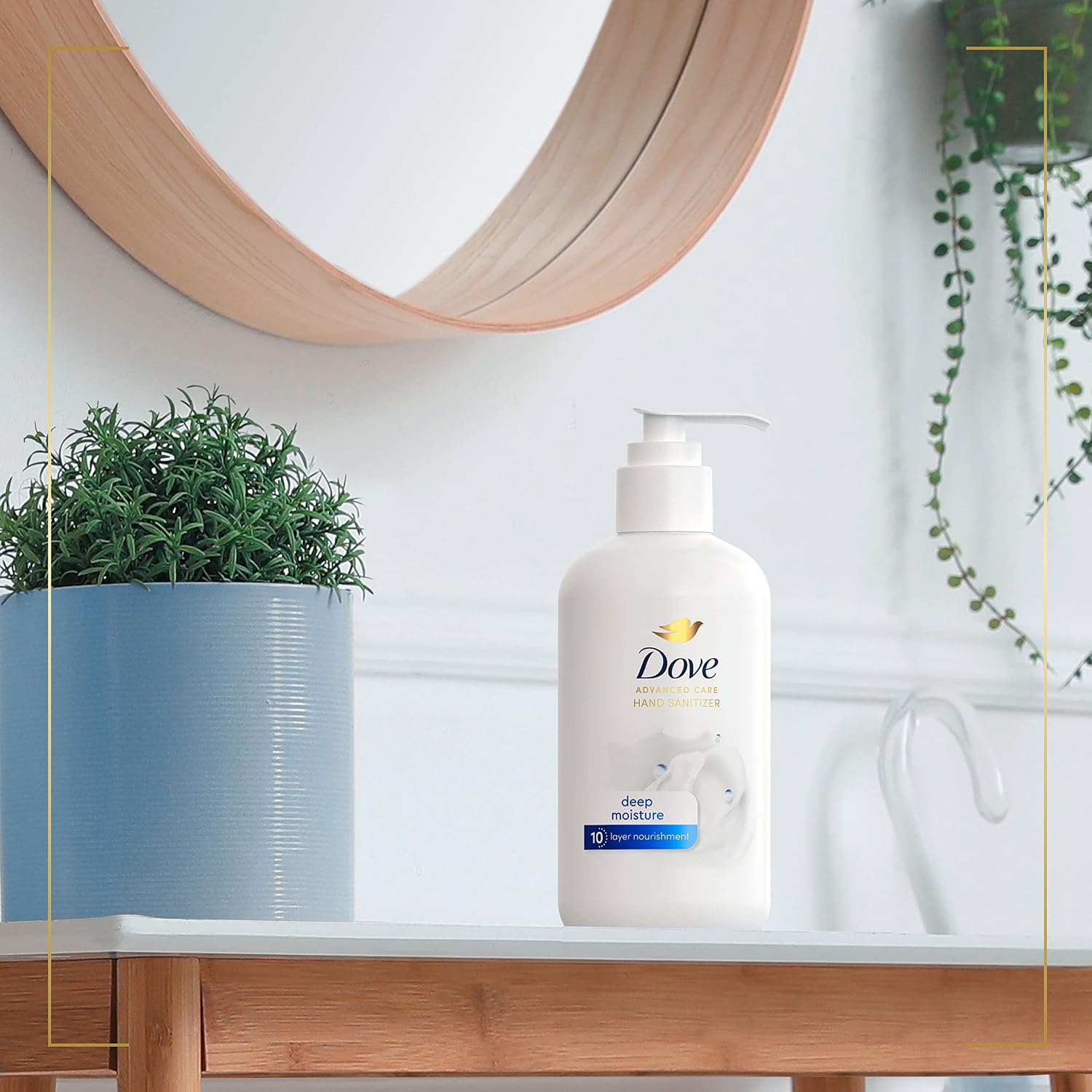 Dove Advanced Care Deep Moisture for Soft, Smooth Skin, Hand Sanitizer 99.99% Effective Against Many Germs, 8 oz