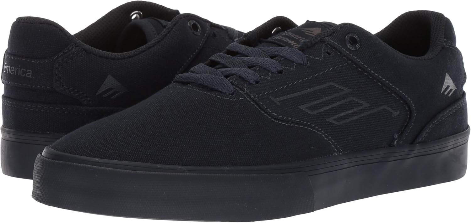 Emerica Men's The Reynolds Low Vulc Skate Shoe 8 Navy/Navy/Grey