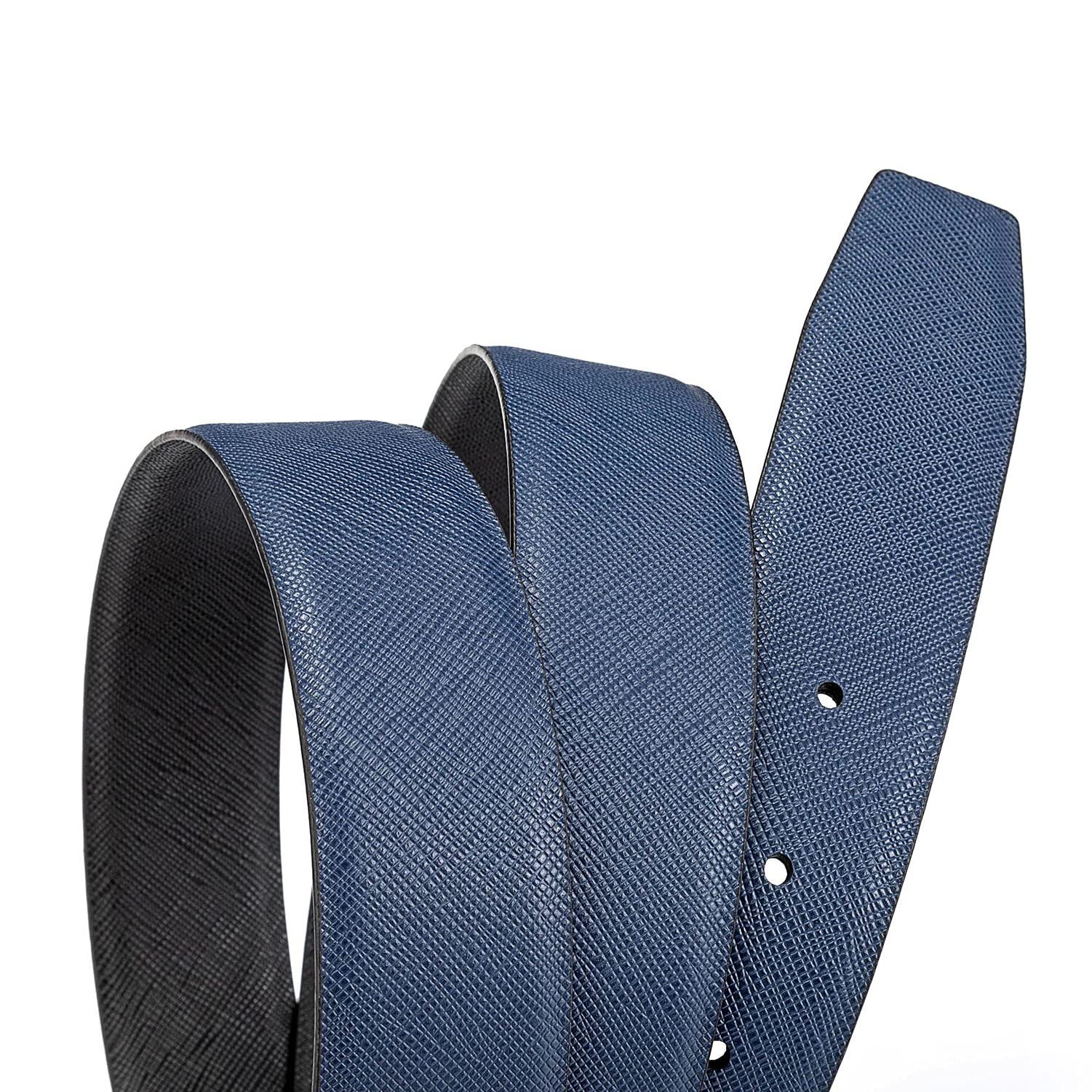 Vatee's Wendegürtel aus echtem Leder ohne Schnalle für Männer/Frauen Ersatzgurtriemen 38mm/34mm/29mm Breit
