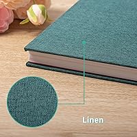 Vista 5 de Álbum autoadhesivo para fotos de 3x5, 4x6, 5x7, 6x8, 8x10, 8.5x 11 u 11x10.6 pulgadas, 40 páginas, de 11 x 10.6 pulgadas, tapa de lino, bricolaje