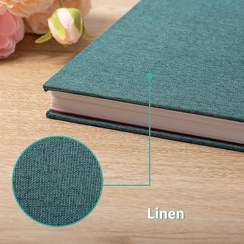 Miniatura 5 de Álbum autoadhesivo para fotos de 3x5, 4x6, 5x7, 6x8, 8x10, 8.5x 11 u 11x10.6 pulgadas, 40 páginas, de 11 x 10.6 pulgadas, tapa de lino, bricolaje,