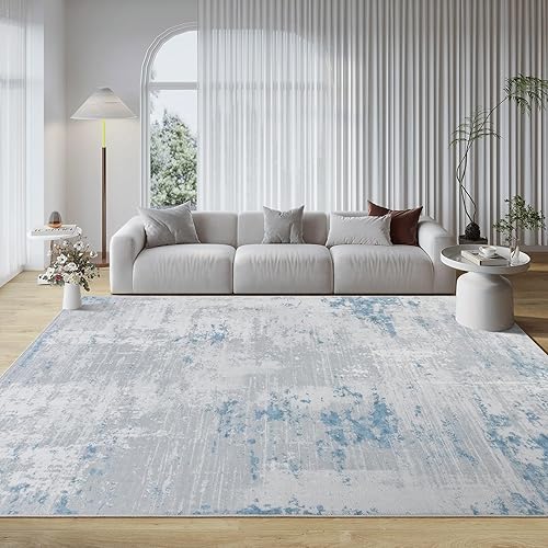 Miniatura 3 de Auemtyn Alfombra de Área Lavable de 6 x 9 - Alfombra de Piso Interior Moderna Abstracta Suave Delgada Antideslizante para Sala de Estar Dormitorio