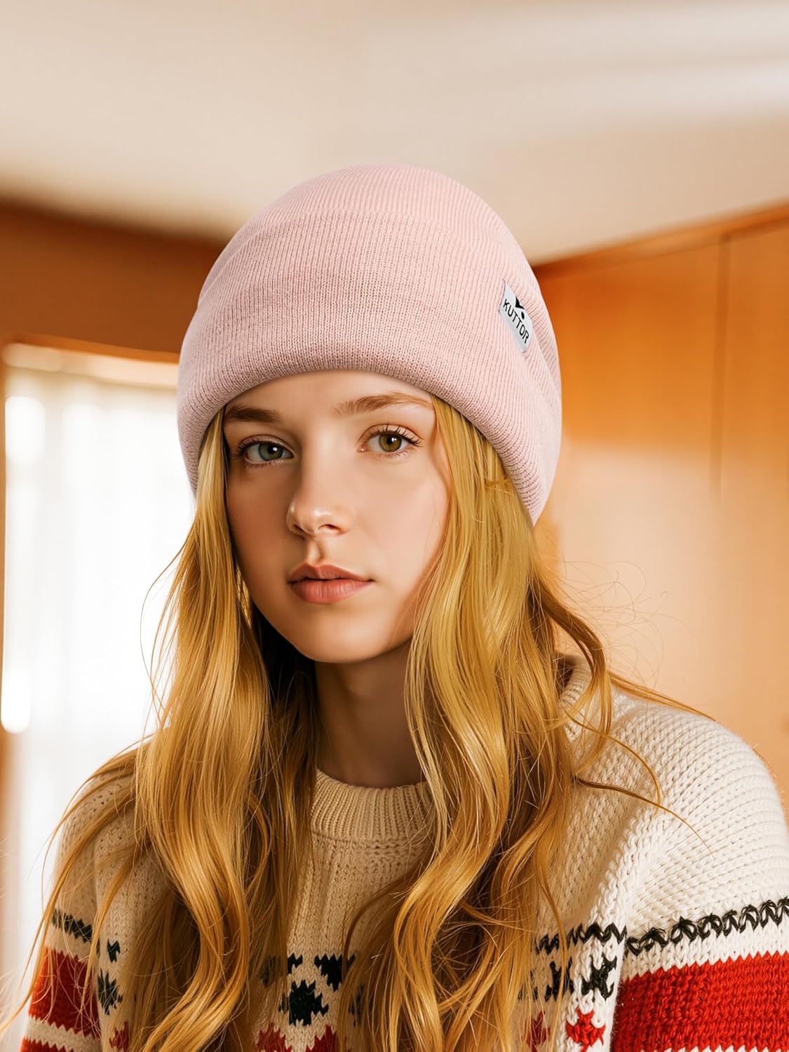 3 Pack Satin Lined Winter Beanie Hats for Men Women Silk Lined Beanies Soft Knit Warm Slouchy Cuffed Winter Hat - Image 7