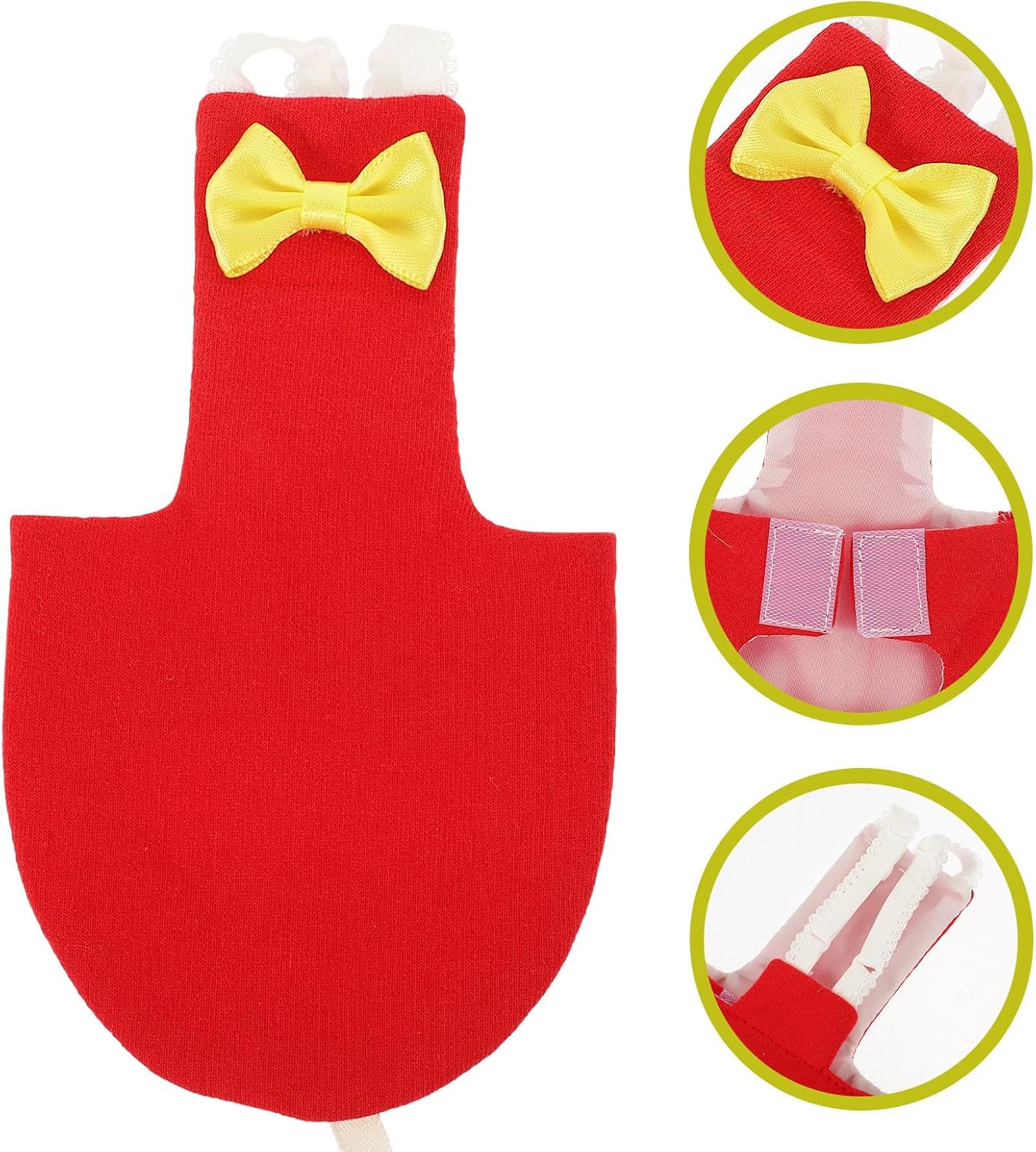Bird Diaper Parrot Costume Washable Breathable Large Red L for African Grey Cockatiel Parakeet Outdoor Use