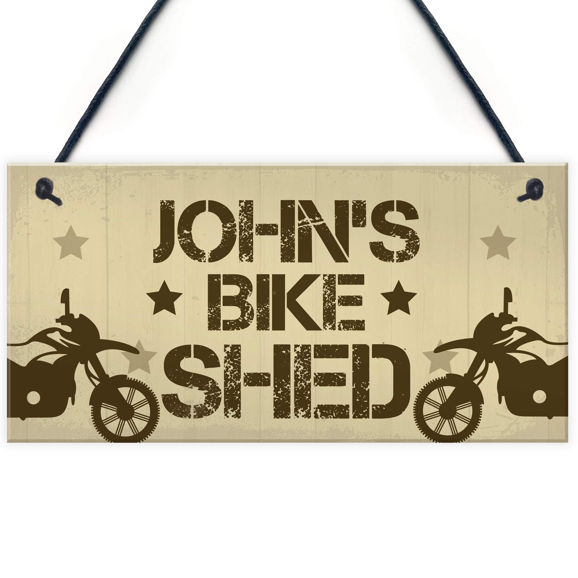 Red Ocean Personalised Biker Sign Motorcycle Gift For Dad Brother Son Uncle Bike Lover Gift For Him