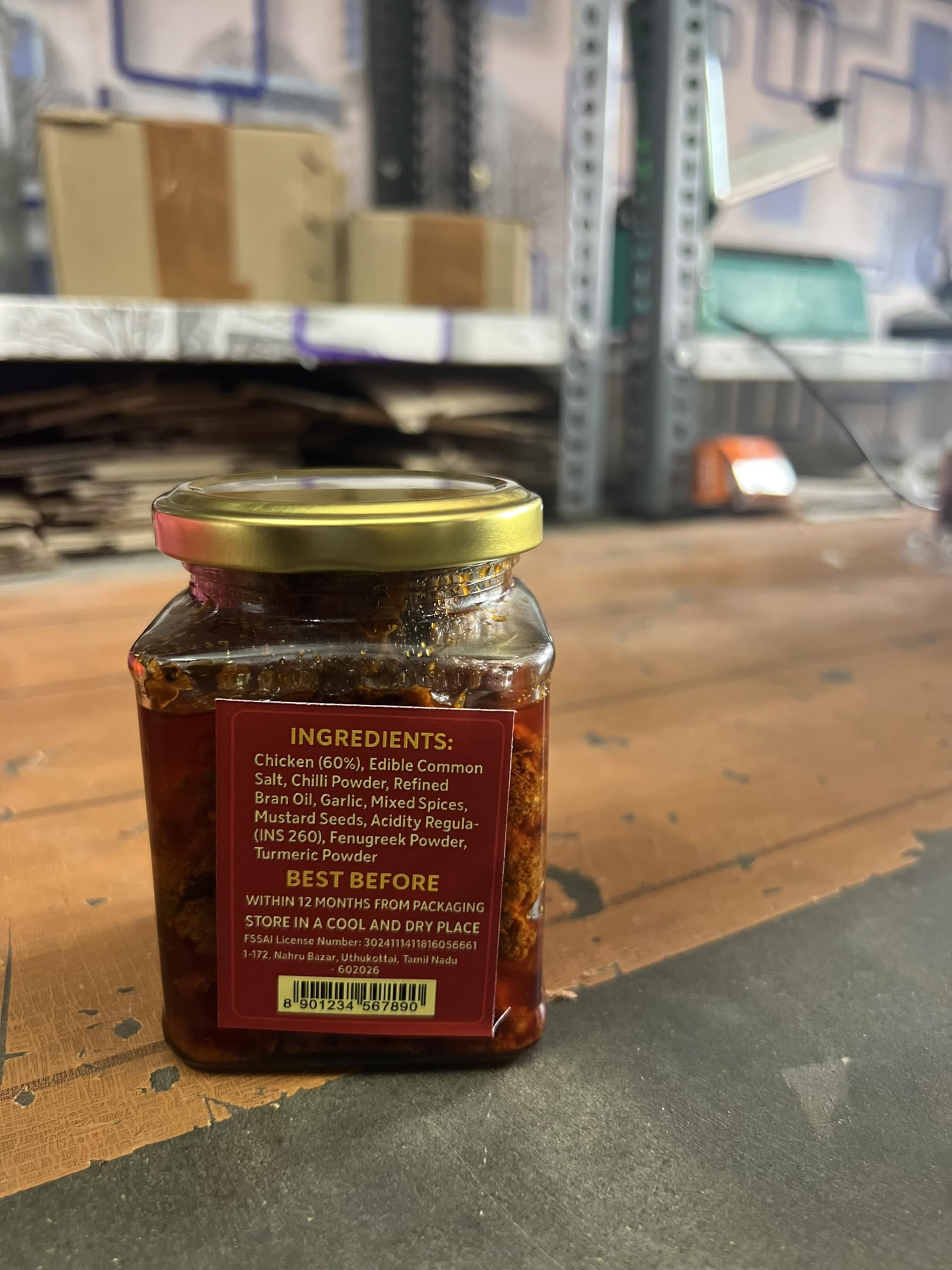GM Andhra Chicken Pickle, Traditional South Indian Style, 250g 2