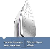 Vista 3 de BLACK+DECKER IR1350S Plancha a vapor profesional con suela de acero inoxidable y cable extra largo, púrpura