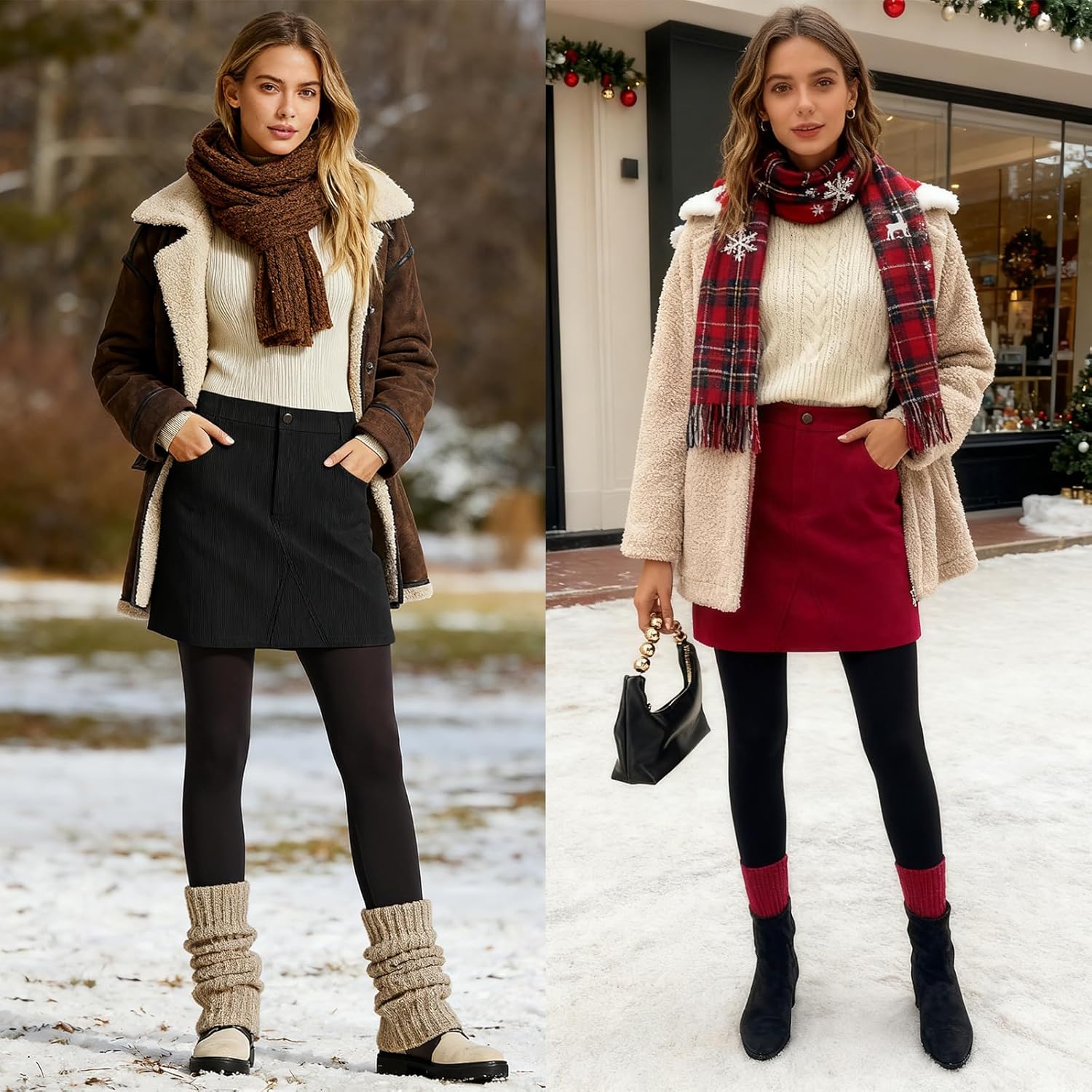 Kate Kasin Women Corduroy Skirt Mini Pencil Skirt Elastic High Waist Skirt with Pockets 2025 - Image 5