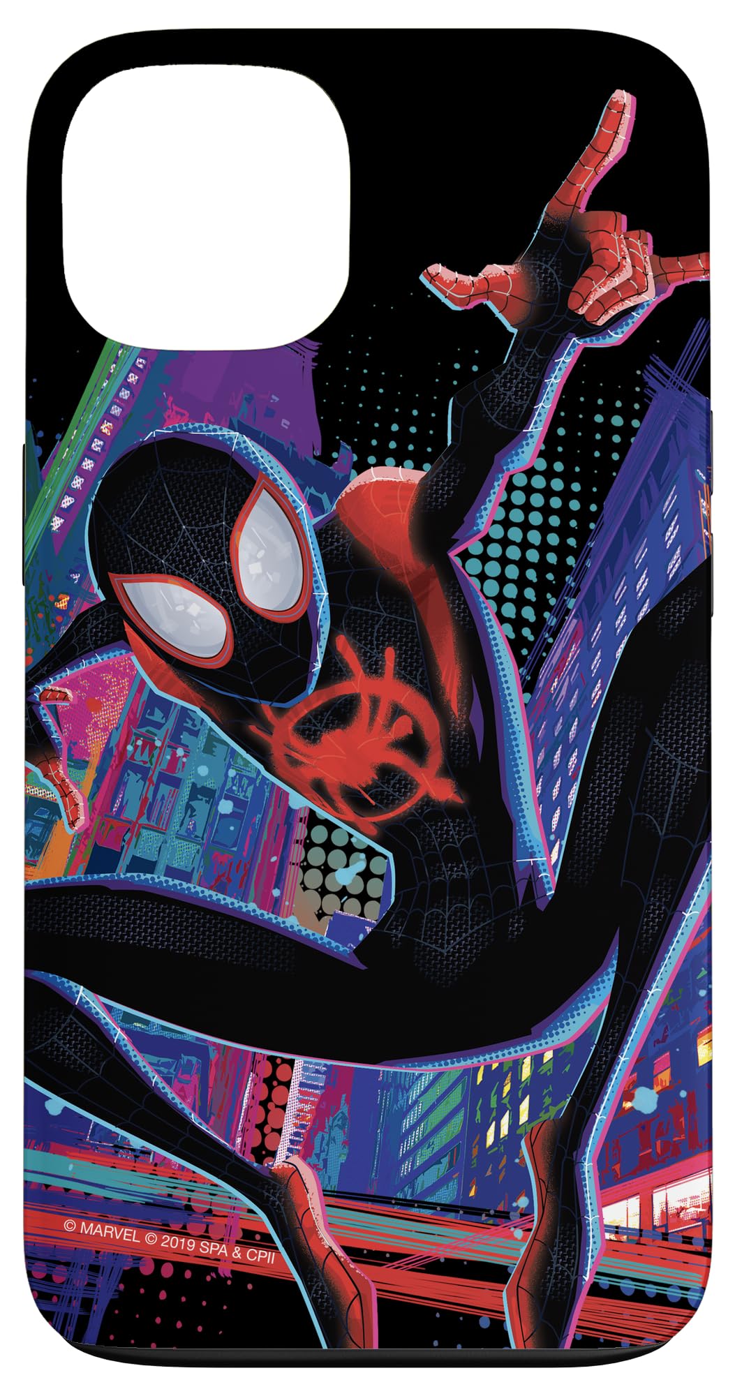 iPhone 13 Marvel Spider-Man Into the Spider-Verse Miles Morales City Case