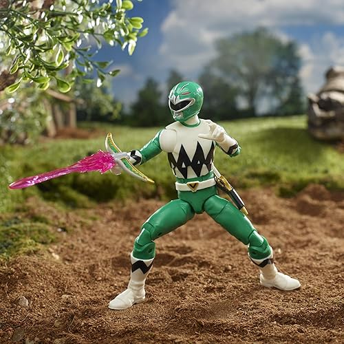 Miniatura 10 de Power Rangers Lightning Collection Lost Galaxy Green Ranger - Figura de acción coleccionable de 6 pulgadas con accesorios para niños a partir de 4