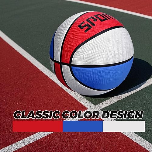 Miniatura 5 de KUYOTQ Baloncesto  Balón de baloncesto de cuero compuesto que absorbe la humedad con agarre superior, tamaño oficial 7 (29.5 pulgadas) para