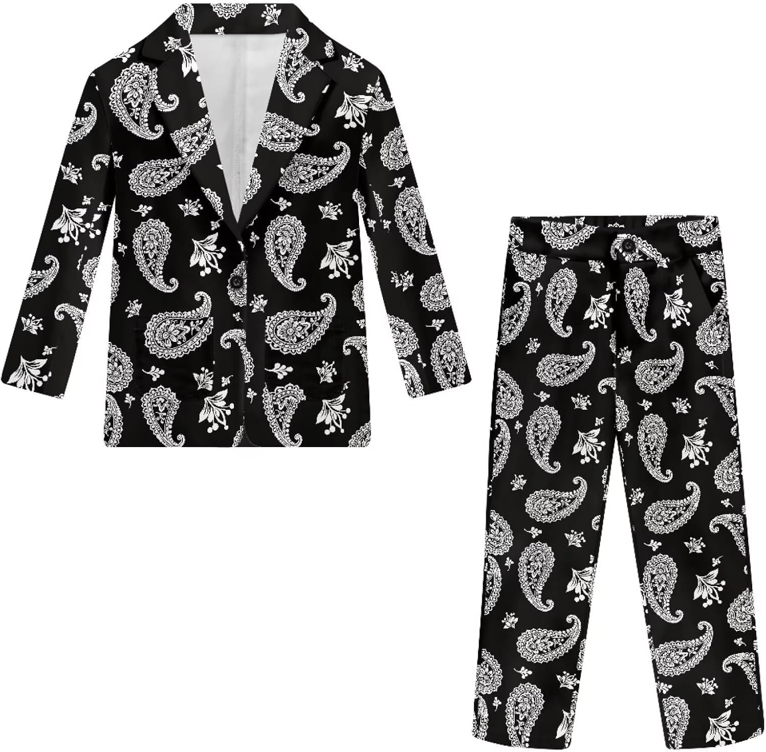 Suobstales Boys Suits Slim Fit Toddler Tuxedo Suit Set for Teen Boys Communion Dress Clothes Kids Wedding Ring Bearer Outfit