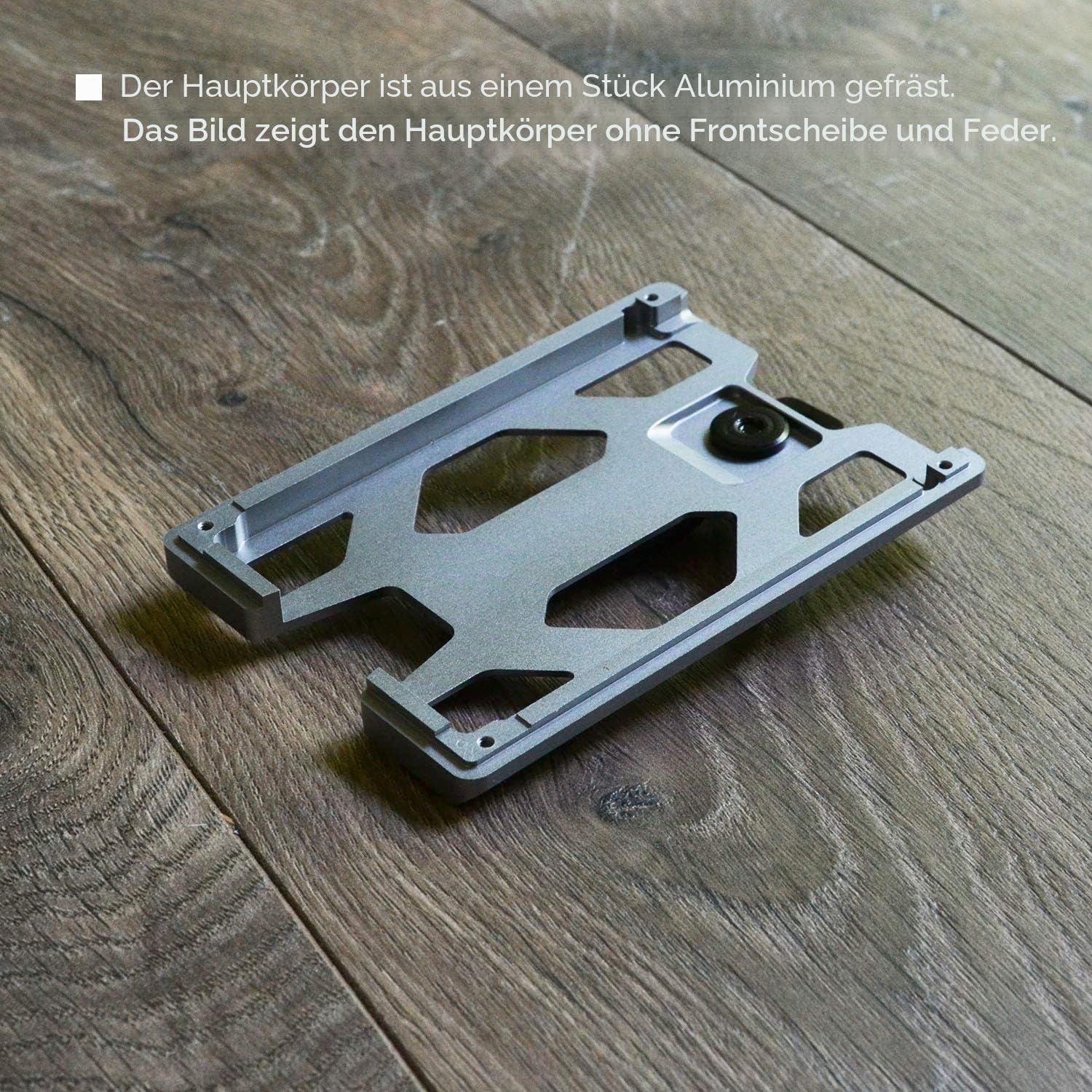 GOVO Aluminium T4 Ausweishalter/Brieftasche – Strapazierfähiger Ausweis-/Kreditkartenhalter – Silber