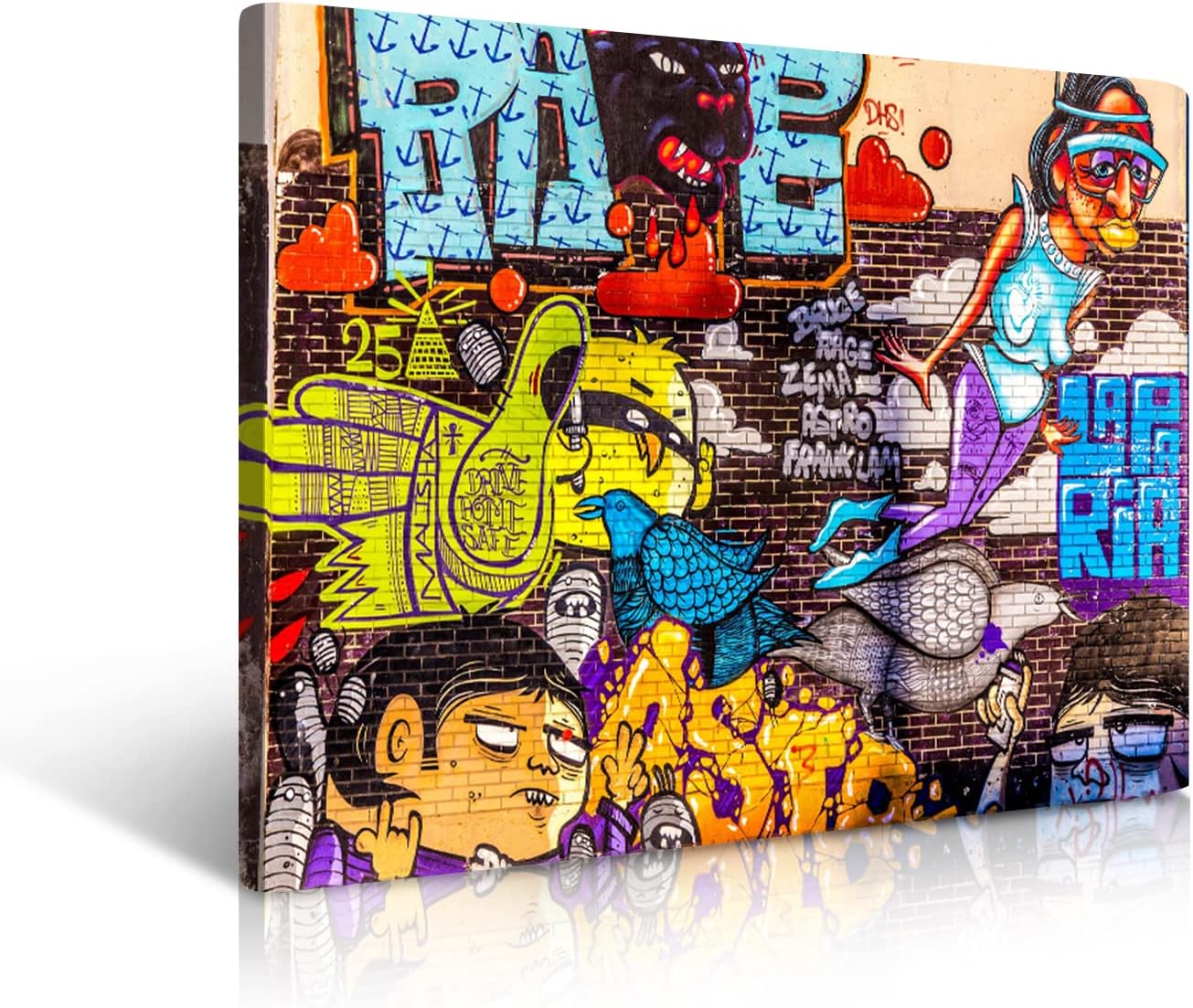 落書き アートパネル フレームつき飾り絵 ポスター 漫画 壁掛け アートフレーム モダン 絵画 インテリア部屋飾り 絵 アートボード １着でも送料無料 A インテリア 40cmx60cm 印刷された