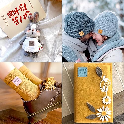 Vista 77 de Cheriswelry 300 piezas de eslabones de madera rectangular con palabra hecha a mano Schima Superba enlaces de madera ovalados etiqueta de rombo 3